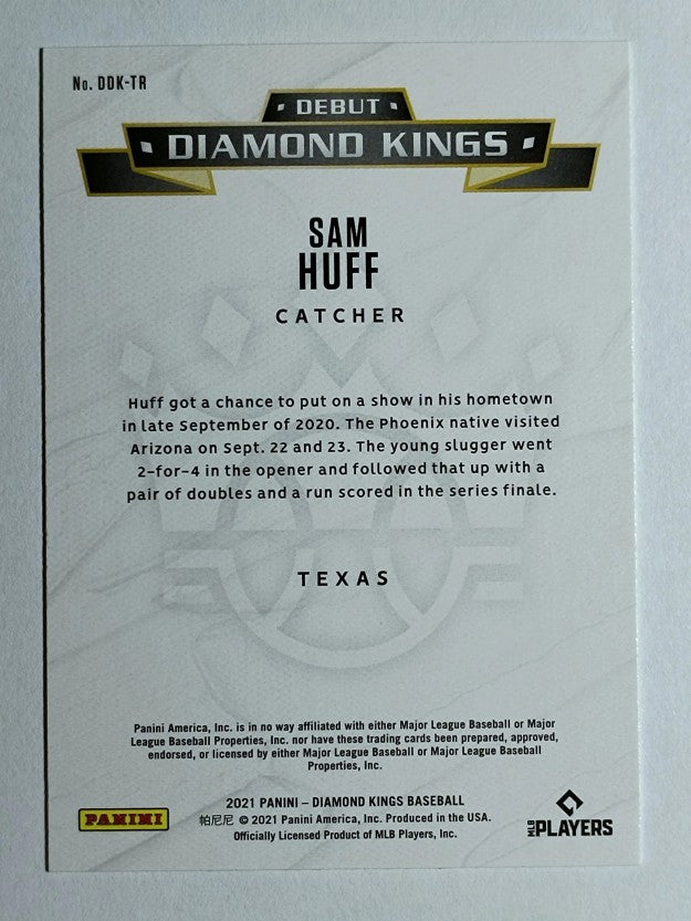 2021 Diamond Kings Debut Diamond Kings Artist Proof Blue #28 Sam Huff