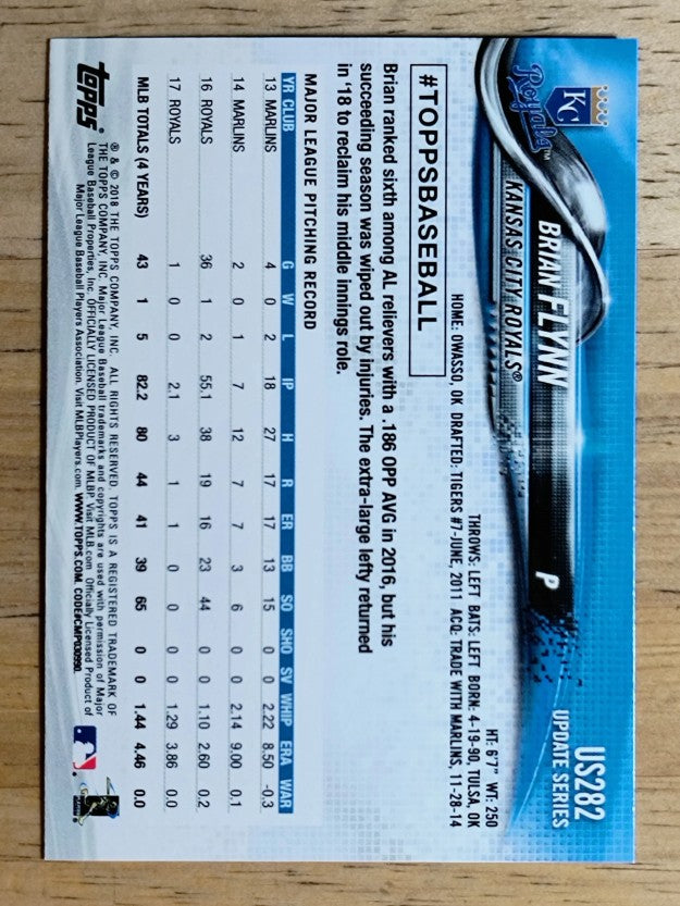 2018 Topps Update #US282 Brian Flynn