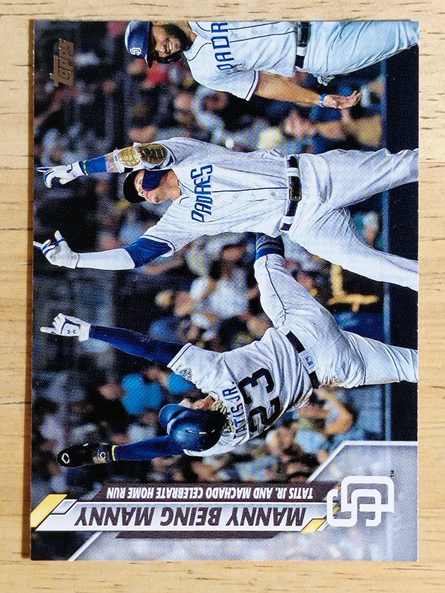 2020 Topps #15 Manny Being Manny/Fernando Tatis Jr/Manny Machado