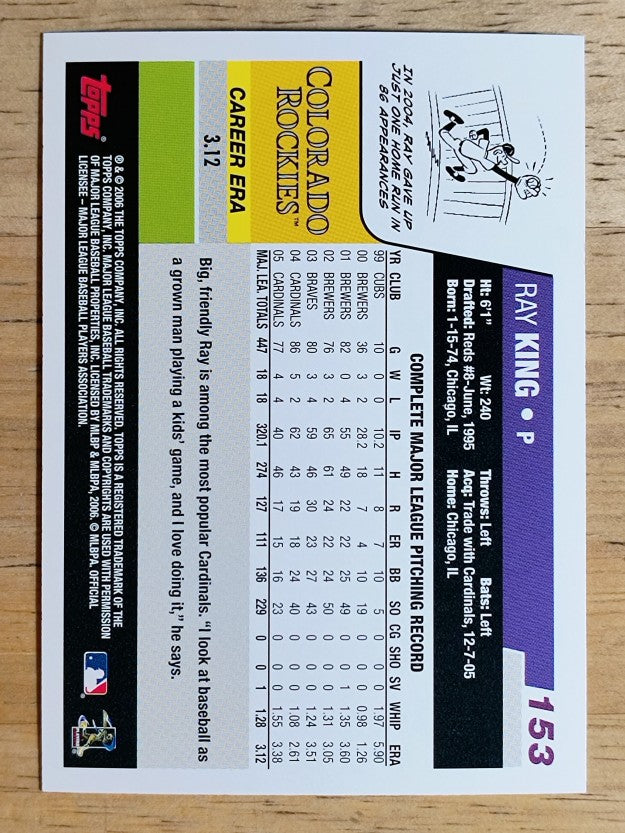 2006 Topps #153 Ray King