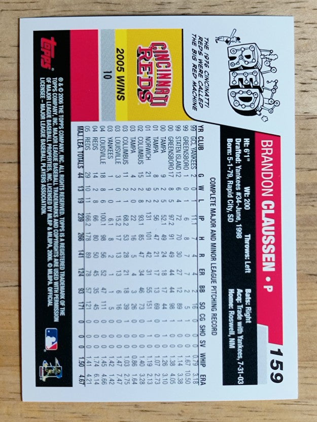 2006 Topps #159 Brandon Claussen