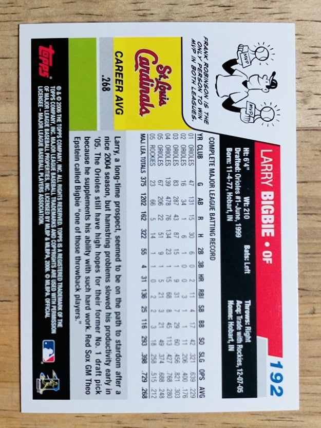 2006 Topps #192 Larry Bigbie