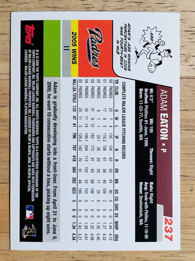 2006 Topps #237 Adam Eaton