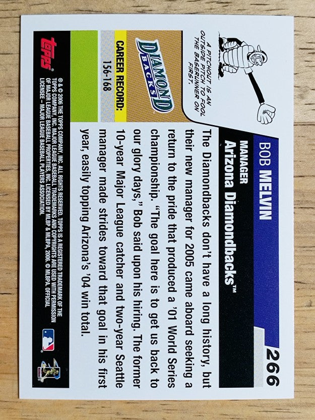 2006 Topps #266 Bob Melvin MG