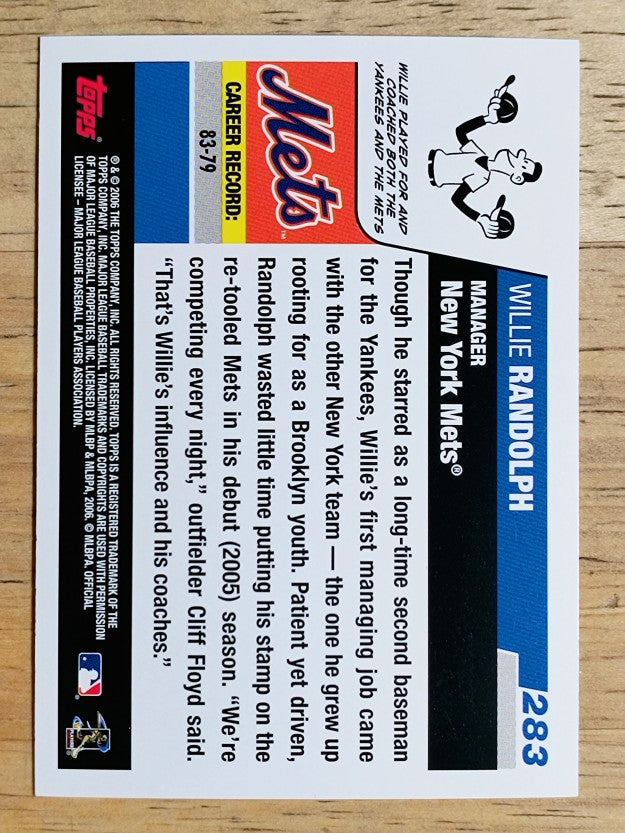 2006 Topps #283 Willie Randolph MG