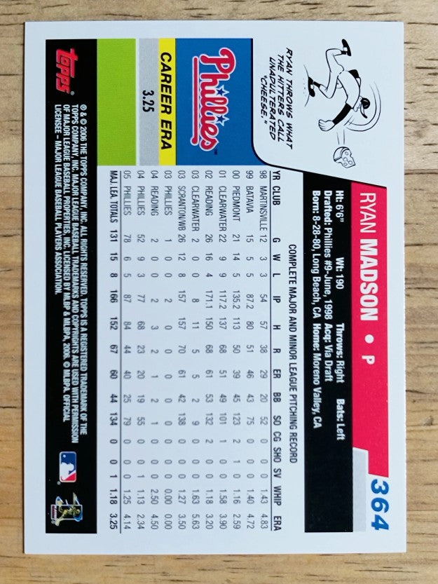 2006 Topps #364 Ryan Madson