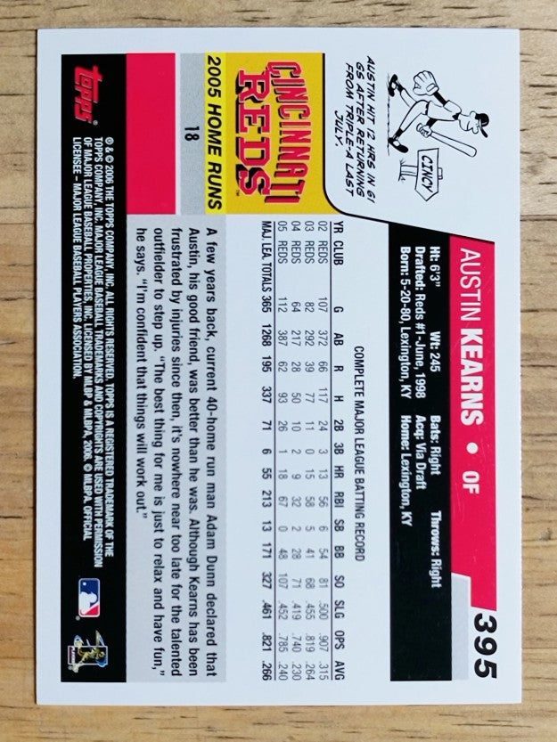 2006 Topps #395 Austin Kearns