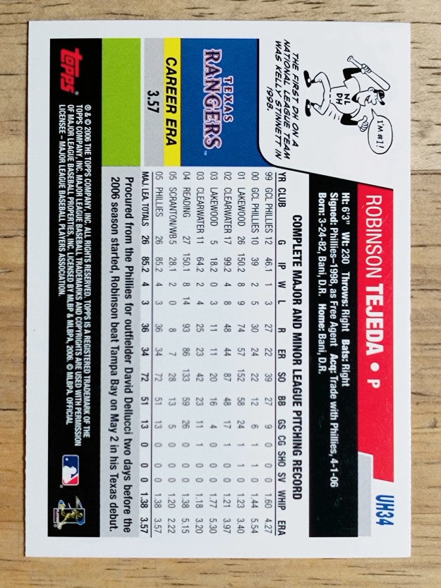 2006 Topps Update #UH34 Robinson Tejada