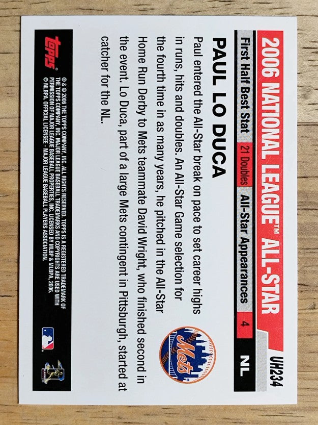 2006 Topps Update #UH234 Paul LoDuca AS