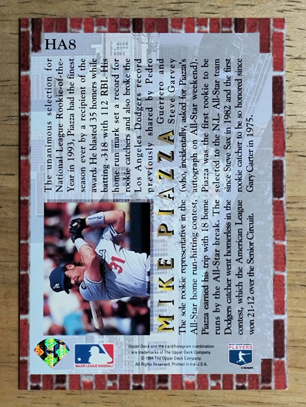 1994 Collector's Choice Home Run All-Stars #HA8 Mike Piazza