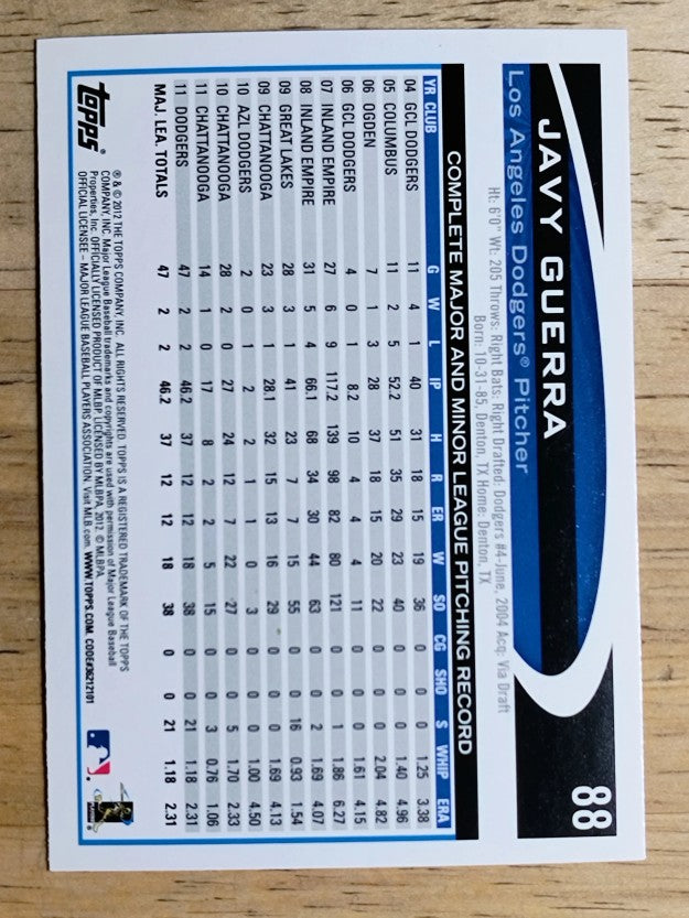 2012 Topps #88 Javy Guerra