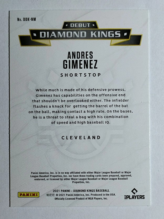 2021 Diamond Kings Debut Diamond Kings #18 Andres Gimenez