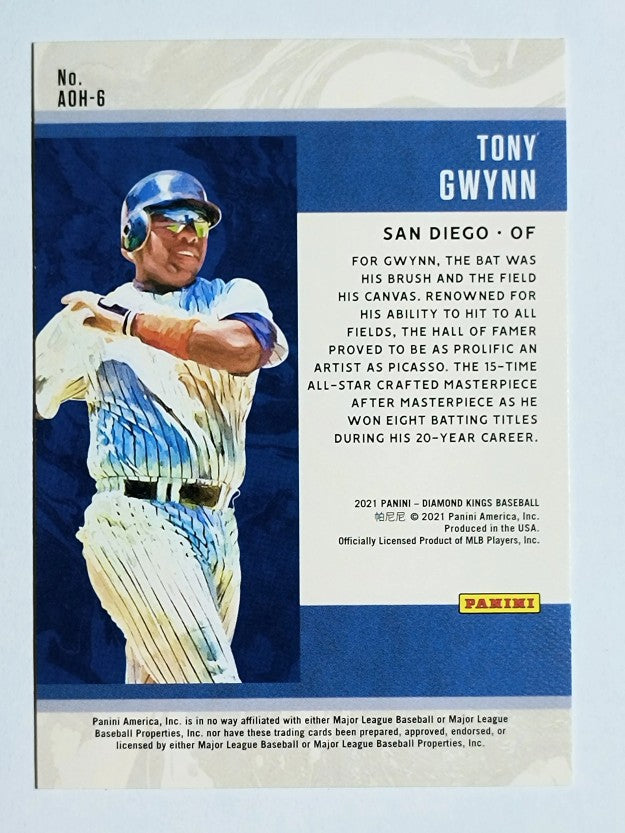 2021 Diamond Kings The Art of Hitting #6 Tony Gwynn
