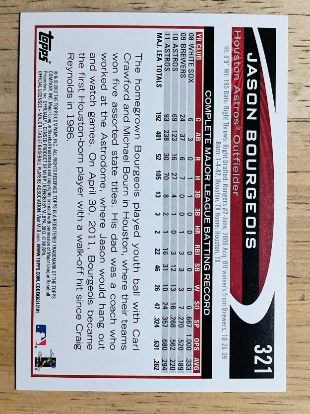 2012 Topps #321 Jason Bourgeois