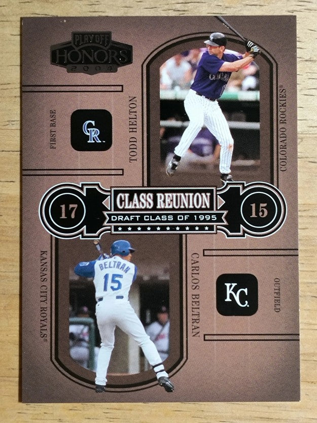2004 Playoff Honors Class Reunion #17 Todd Helton/Carlos Beltran/1995