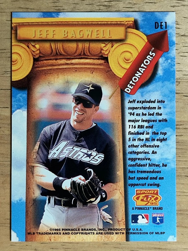 1995 Sportflix Detonators #DE1 Jeff Bagwell