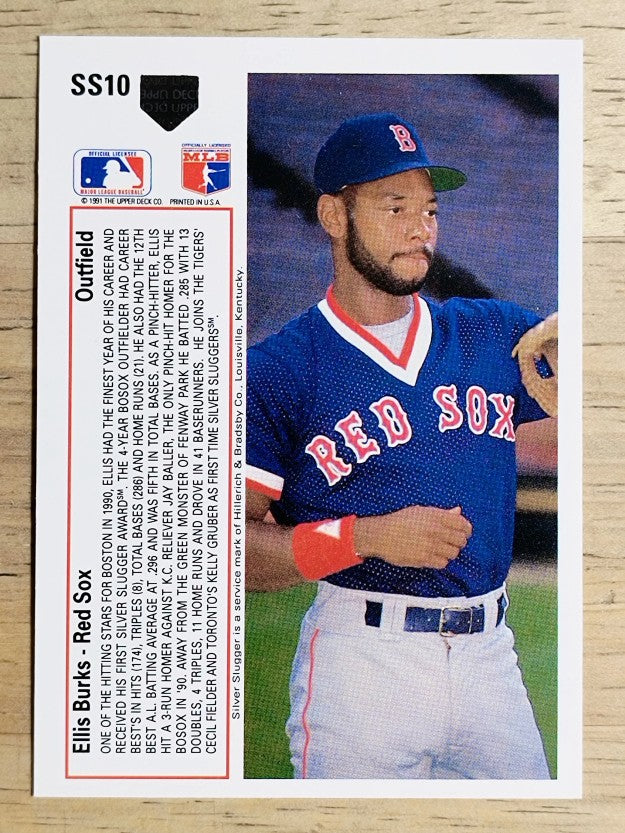 1991 Upper Deck Silver Sluggers #SS10 Ellis Burks