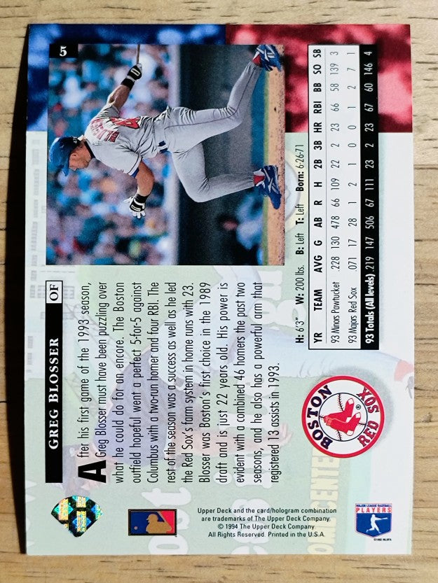 1994 Upper Deck #5 Greg Blosser