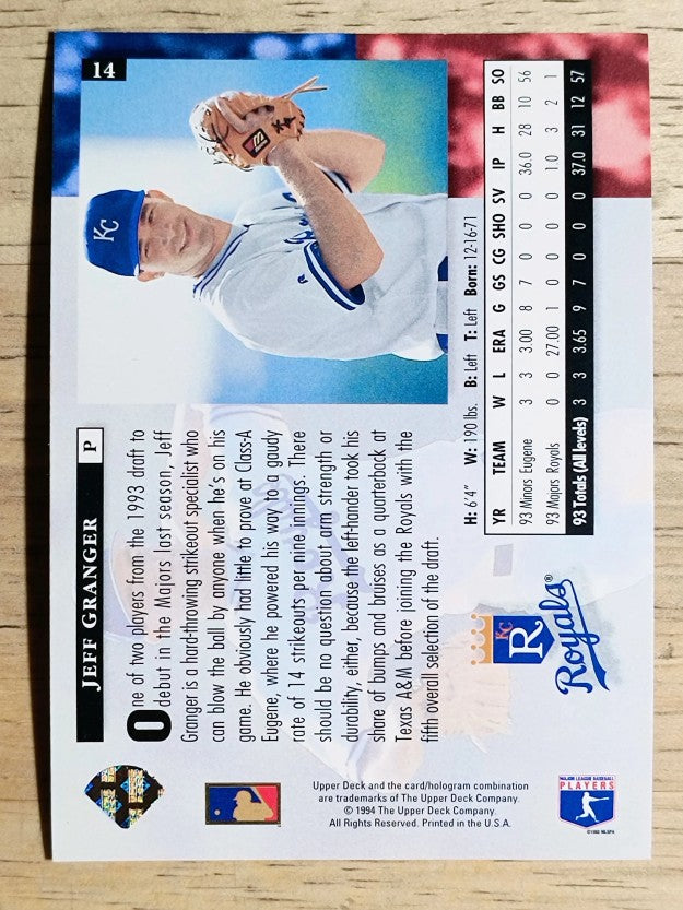 1994 Upper Deck #14 Jeff Granger