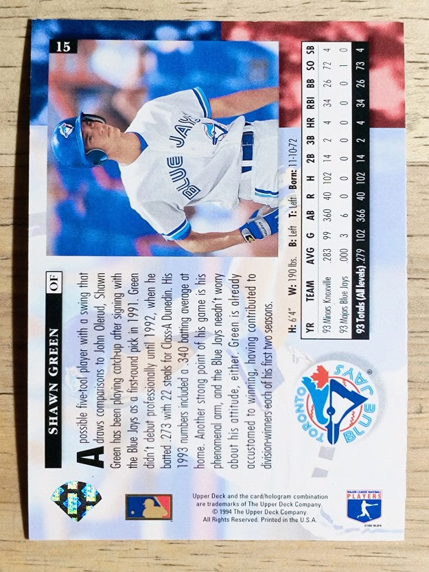 1994 Upper Deck #15 Shawn Green