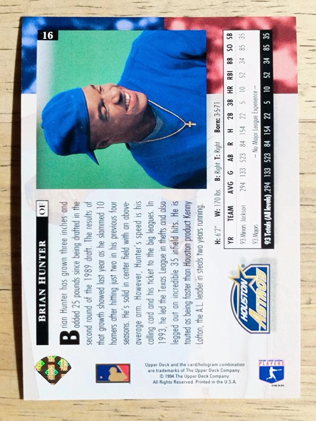 1994 Upper Deck #16 Brian L.Hunter