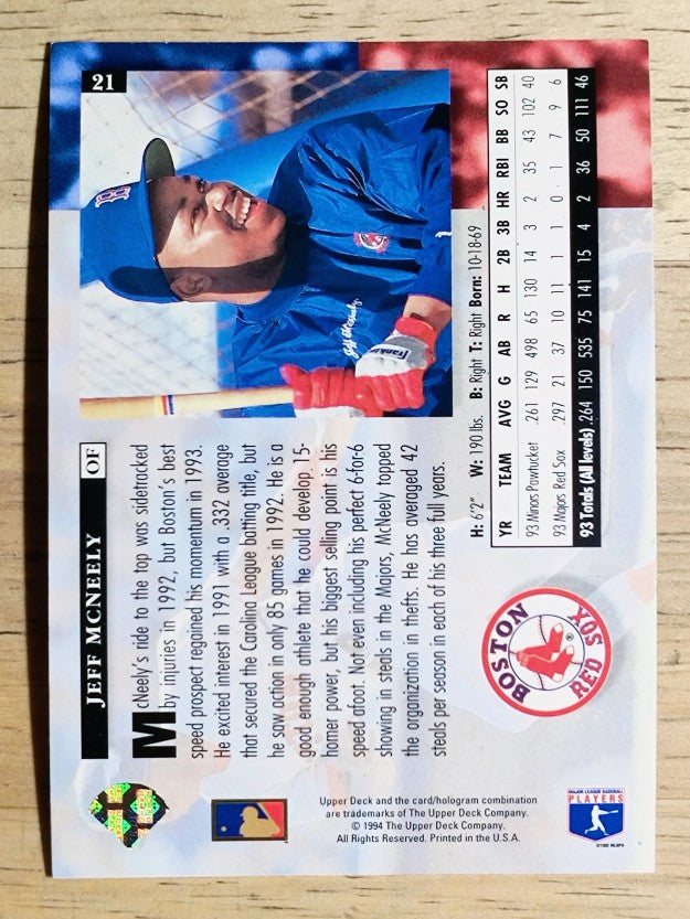 1994 Upper Deck #21 Jeff McNeely