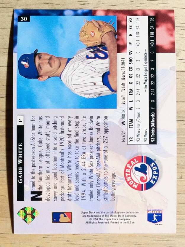 1994 Upper Deck #30 Gabe White
