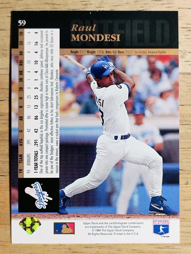 1994 Upper Deck #59 Raul Mondesi