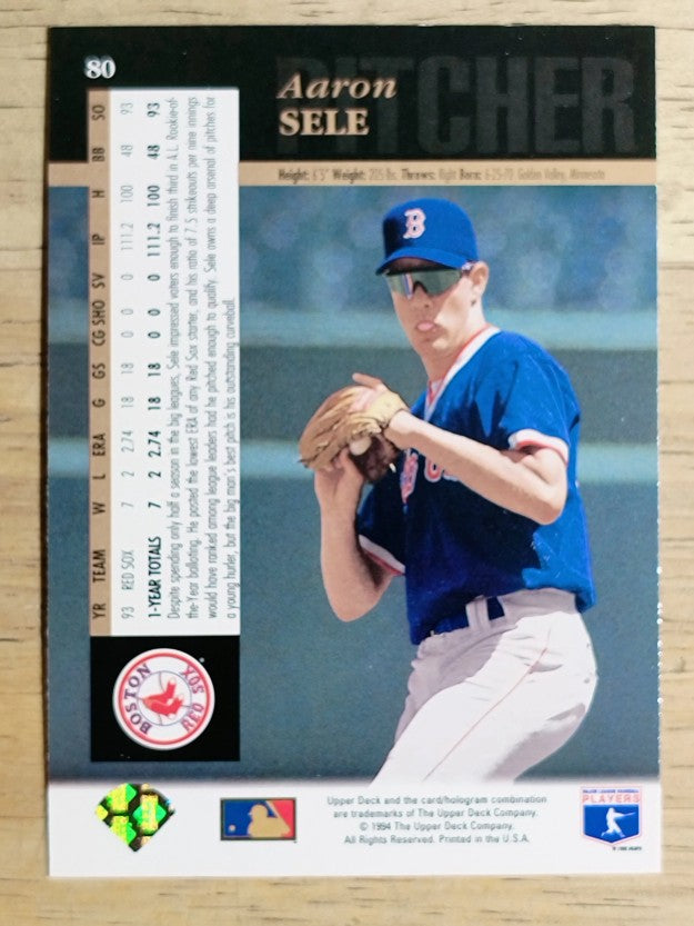 1994 Upper Deck #80 Aaron Sele