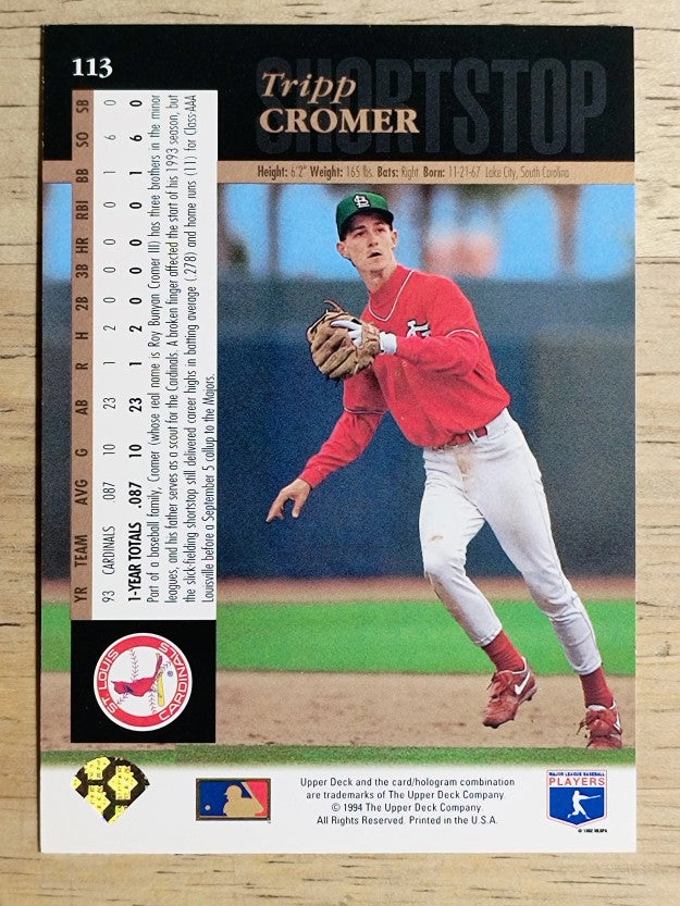 1994 Upper Deck #113 Tripp Cromer