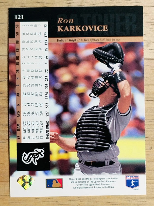 1994 Upper Deck #121 Ron Karkovice