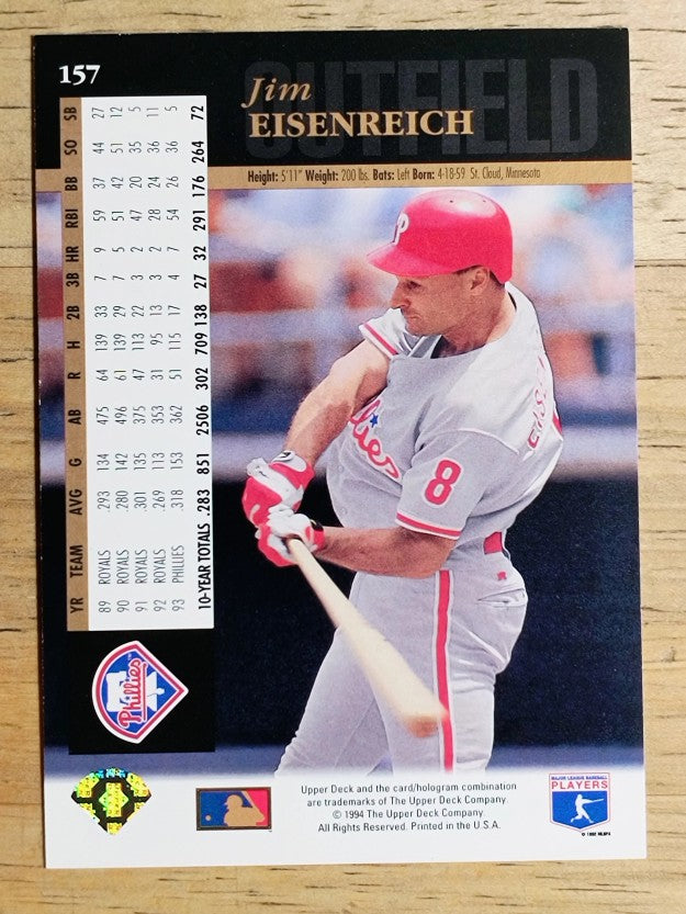 1994 Upper Deck #157 Jim Eisenreich