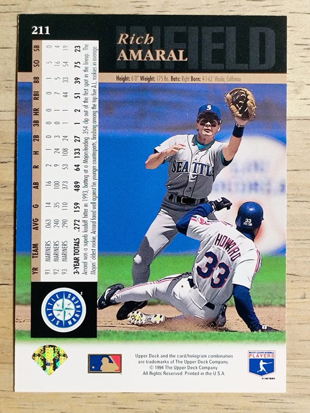1994 Upper Deck #211 Rich Amaral