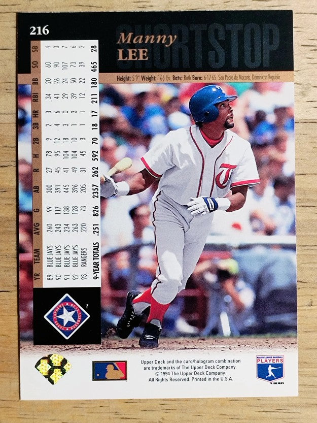 1994 Upper Deck #216 Manuel Lee