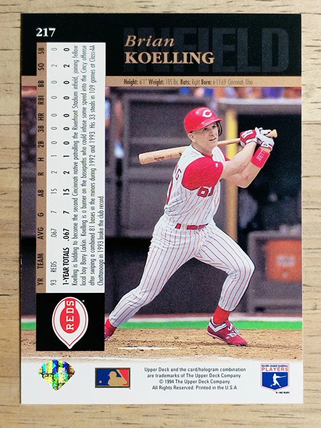1994 Upper Deck #217 Brian Koelling