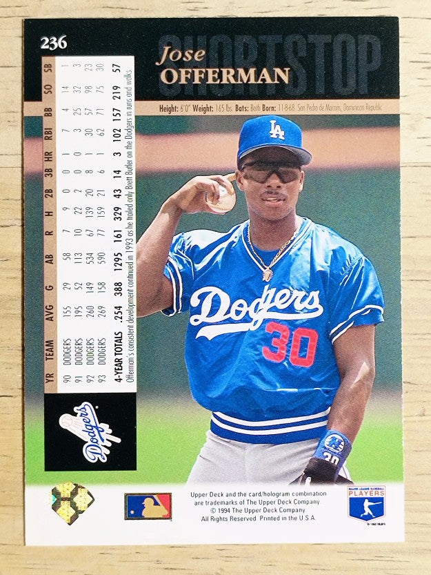 1994 Upper Deck #236 Jose Offerman