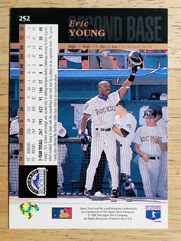 1994 Upper Deck #252 Eric Young