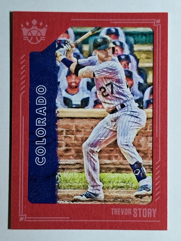2021 Diamond Kings Red Frame #98 Trevor Story