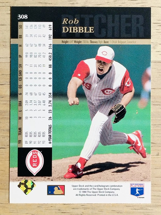 1994 Upper Deck #308 Rob Dibble