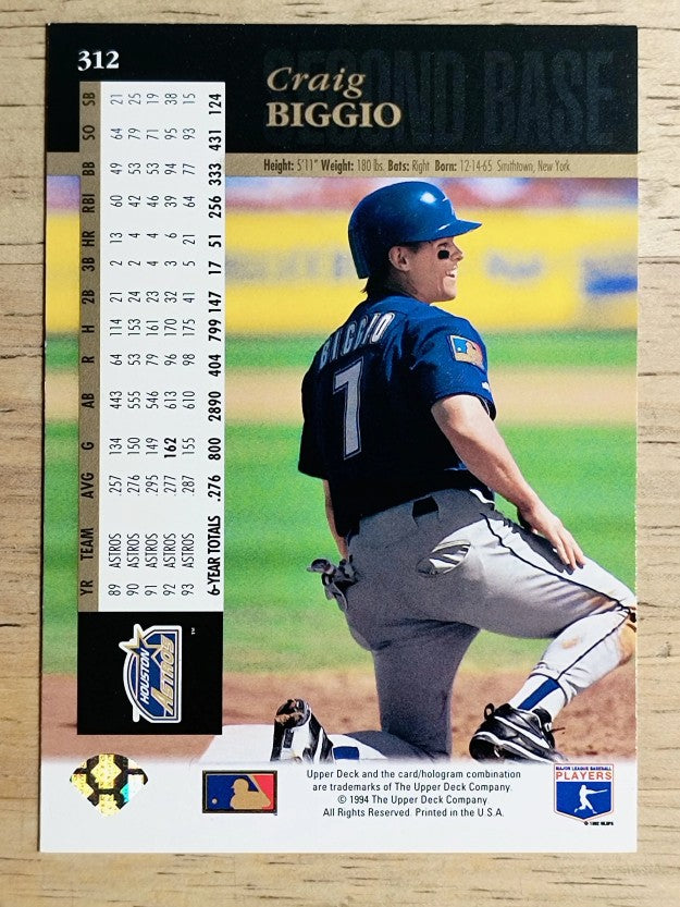 1994 Upper Deck #312 Craig Biggio