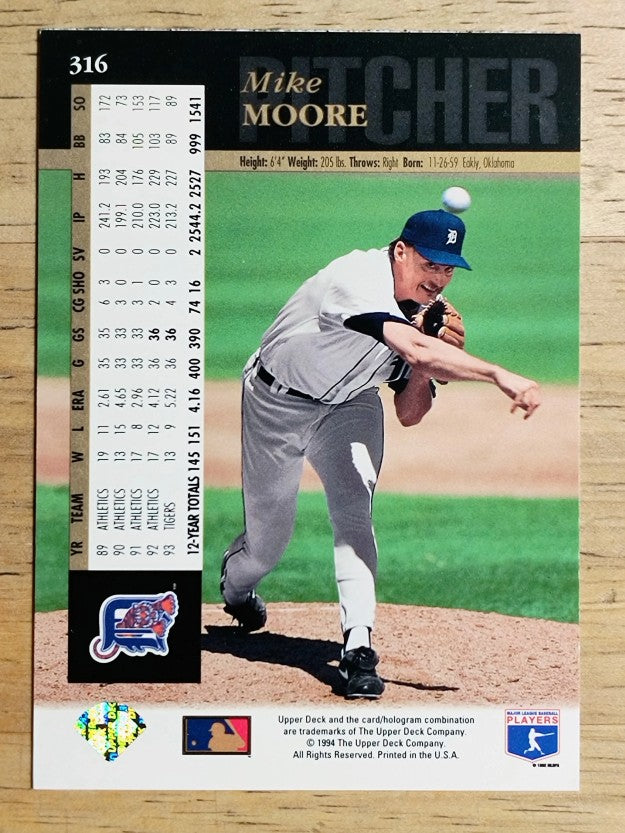 1994 Upper Deck #316 Mike Moore