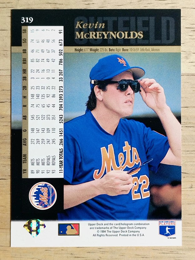 1994 Upper Deck #319 Kevin McReynolds