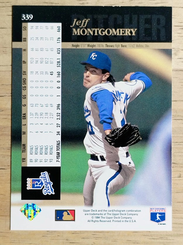 1994 Upper Deck #339 Jeff Montgomery