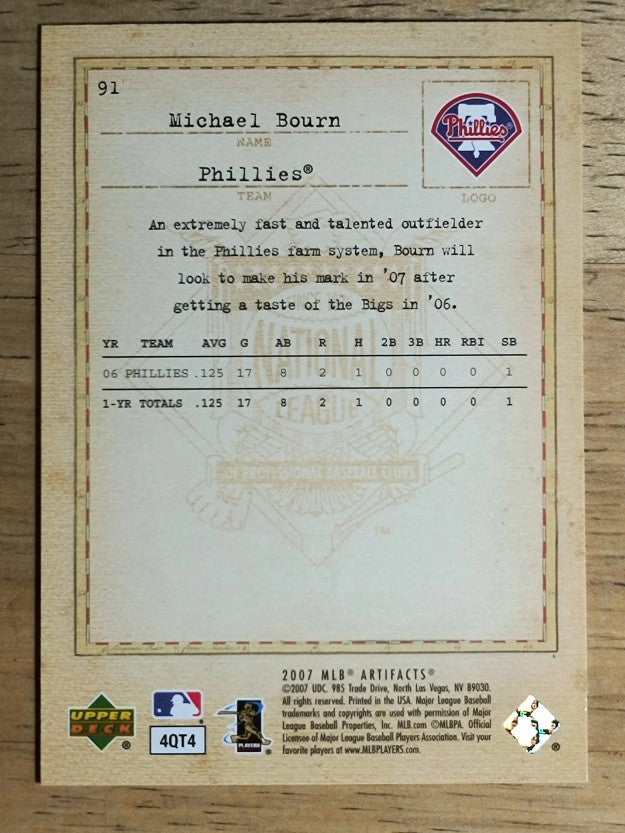 2007 Artifacts #91 Michael Bourn