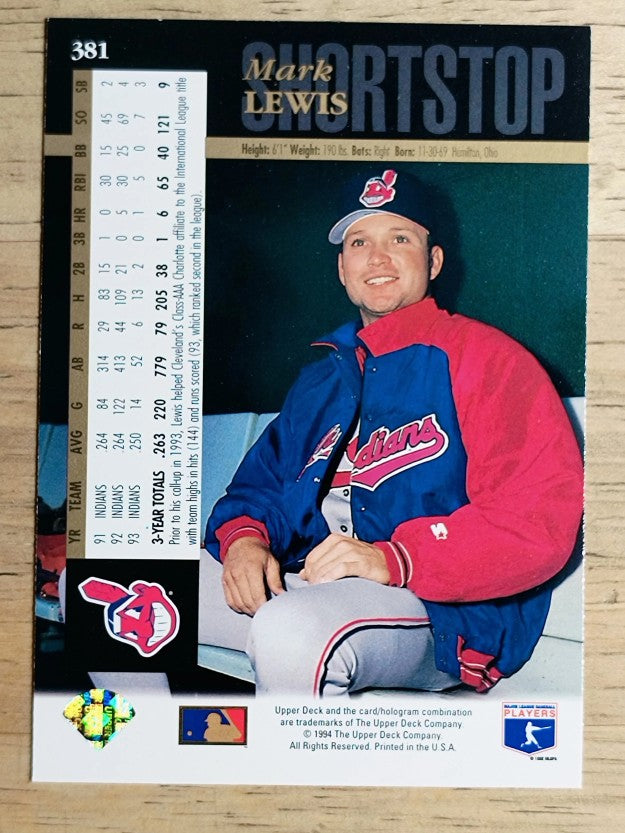 1994 Upper Deck #381 Mark Lewis