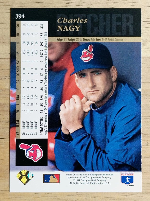 1994 Upper Deck #394 Charles Nagy