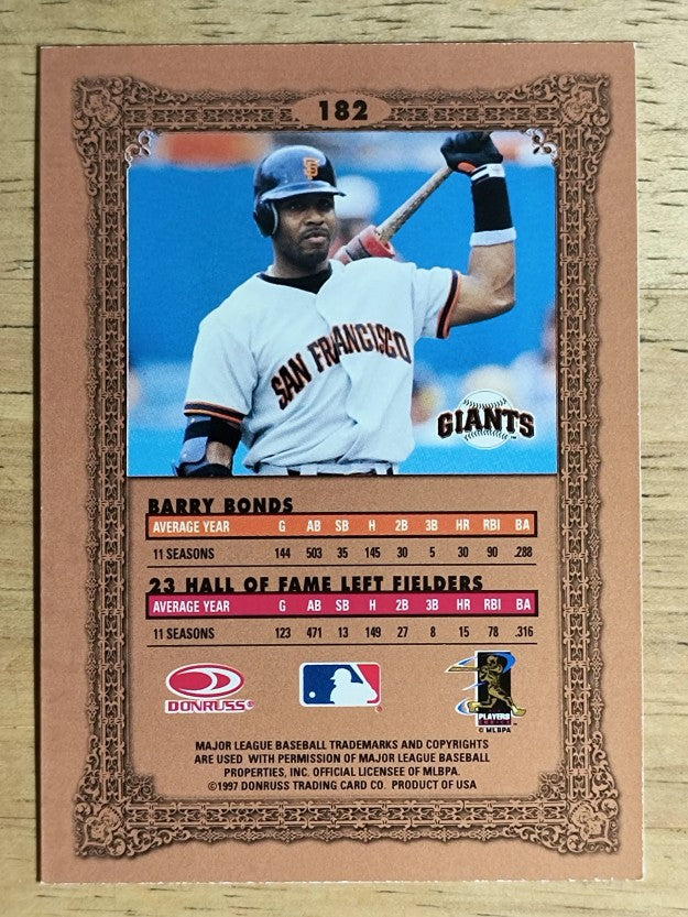 1997 Donruss Preferred #182 Barry Bonds NT B