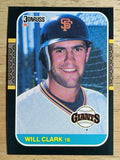 1987 Donruss #66 Will Clark RC