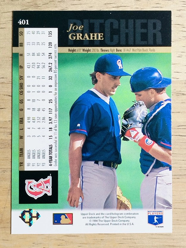 1994 Upper Deck #401 Joe Grahe