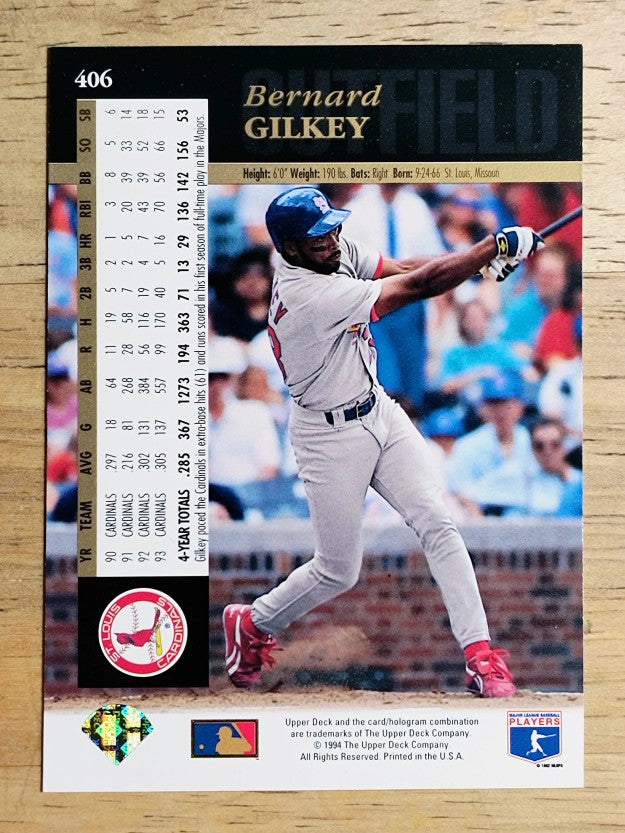 1994 Upper Deck #406 Bernard Gilkey